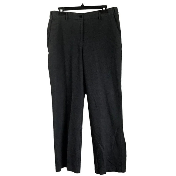 L.L. Bean  Classic Fit Womens 12 Charol Gray Lined Pants - Picture 1 of 14